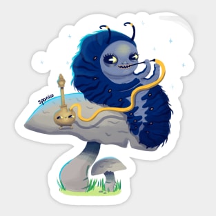 BLUE CATERPILLAR Sticker